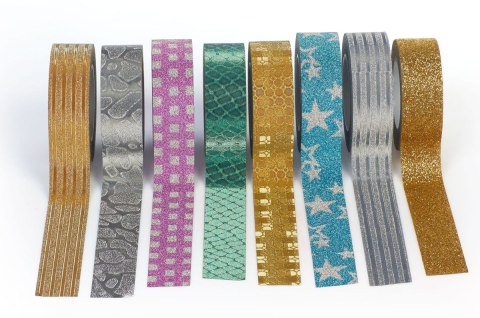 Taśma ozdobna Taśma dekoracyjny glamour disp.24szt. 15x10 [mm x m] mix Astra Creativo Astra Creativo