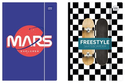 Teczka kartonowa na gumkę A4+ mix Interdruk Interdruk