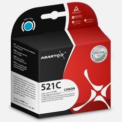 Tusz (cartridge) alternatywny Canon CLI521C cyan 9ml Asarto (AS-C521C) Asarto