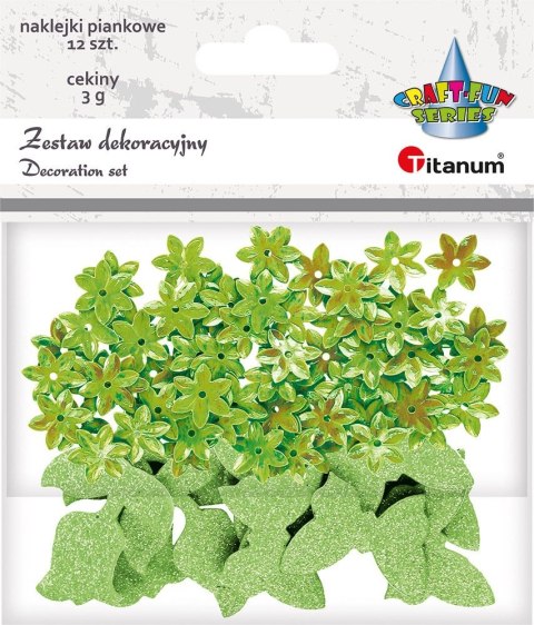 Zestaw dekoracyjny Craft-Fun Series cekiny+naklejki Titanum (5030D) Titanum