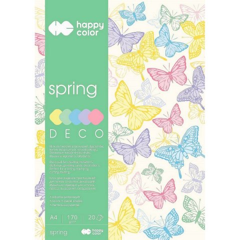 Zeszyt papierów kolorowych A4 170g 20k Happy Color (3817 2030-110) Happy Color