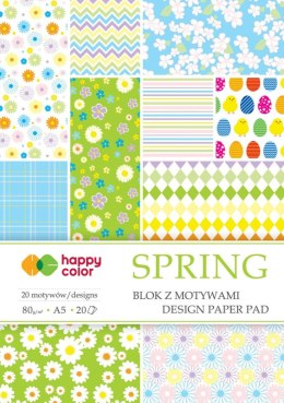 Zeszyt papierów kolorowych A5 80g 20k Happy Color (HA 3808 1520-S20) Happy Color