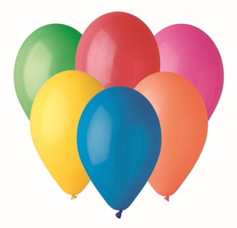 Balon gumowy 9 cali pastelowy 25 szt pastelowy Godan (A80/P25) Godan