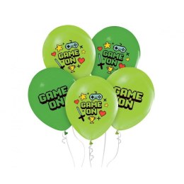 Balon gumowy Game on, 5 szt. zielony 300mm 12cal Godan (GZ-GAMO) Godan