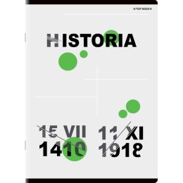 Brulion tematyczny historia A5 80k. 70g krata Top 2000 (400132312) Top 2000