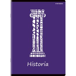 Brulion tematyczny historia A5 80k. 70g krata Top 2000 (400132312) Top 2000