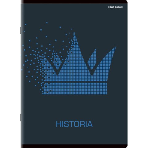 Brulion tematyczny historia A5 80k. 70g krata Top 2000 (400132312) Top 2000