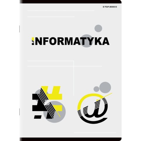 Brulion tematyczny informatyka A5 80k. 70g krata Top 2000 (400132321) Top 2000