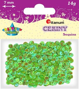 Cekiny Titanum Craft-Fun Series Okrągłe perłowe seledynowe Titanum