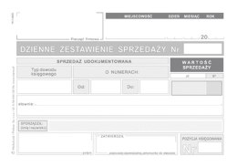 Druk offsetowy dzienne zestawienie sprzedaży A6 50k. Michalczyk i Prokop (K-14) Michalczyk i Prokop