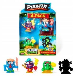 Figurka PIRATIX Crazy Jungle Mini Zestaw 4 Figurek Orbico Sp. Z O.o. (PPX3B412IN00) Orbico Sp. Z O.o.
