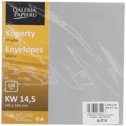 Koperta pearl 145x145 srebrna [mm:] 145x145 Galeria Papieru (280714) 10 sztuk Galeria Papieru