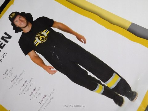 Kostium dla dorosłych, strażak rozmiar L Bemag Bemag