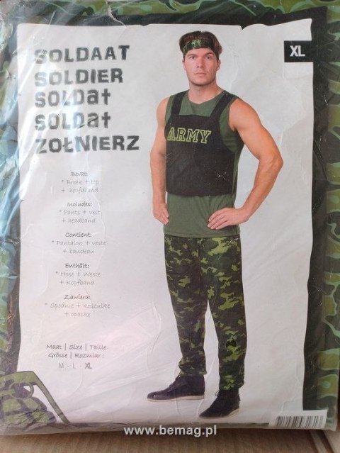 Kostium dla dorosłych, żołnierza XL Bemag Bemag