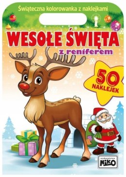 Książeczka edukacyjna Wesołe święta z reniferem Niko Niko