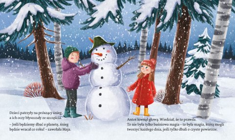 Książka dla dzieci Pani zima i poszukiwanie zaginionego śniegu Aksjomat Aksjomat