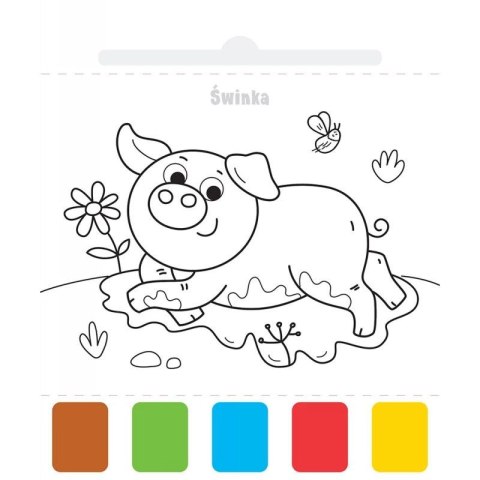 Książka dla dzieci Użyj wody, zbudź kolory! Na wsi Aksjomat Aksjomat