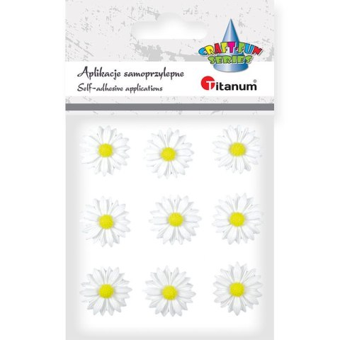 Kwiaty Craft-Fun Series samoprzylepne z żywicy Titanum (18BR-51) Titanum