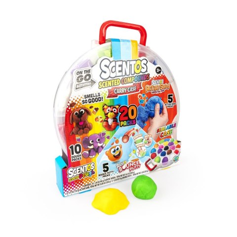 Masa plastyczna dla dzieci zestaw pachnący w walizce mix Dumel (ST40605) Dumel