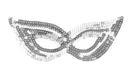 Maska cekinowa srebrna Arpex (KM81107) Arpex