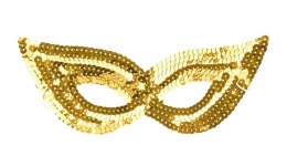 Maska cekinowa złota Arpex (KM81114) Arpex