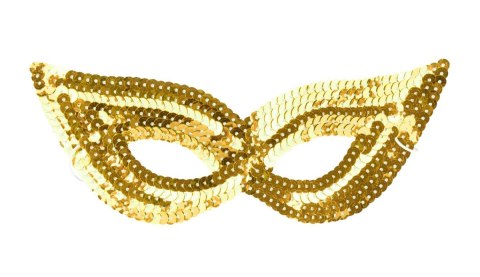 Maska cekinowa złota Arpex (KM81114) Arpex