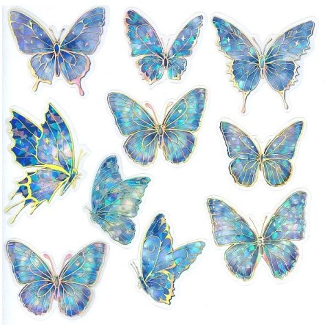Naklejka (nalepka) Craft-Fun Series Motyle niebieskie Naklejki foliowe Titanum (25CR001) Titanum