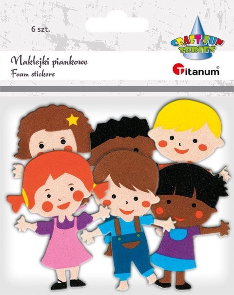 Naklejka (nalepka) Craft-Fun Series piankowe Dzieci Titanum (4636) Titanum
