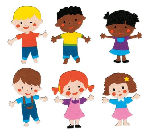 Naklejka (nalepka) Craft-Fun Series piankowe Dzieci Titanum (4636) Titanum