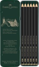 Ołówek artystyczny Pitt Graphite Matt 6 szt (różne) Faber Castell (115207 FC) Faber Castell