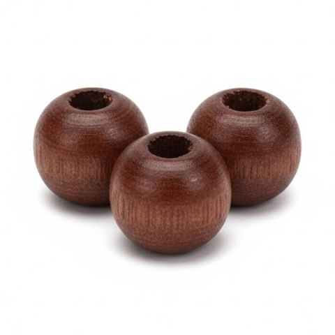 Ozdoba drewniana Craft-Fun Series Korale drewniane w kolorze ciemnobrązowym Titanum (25KBZ001) Titanum