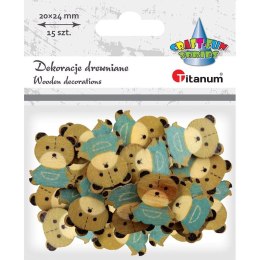 Ozdoba drewniana Craft-Fun Series miś Titanum (WDC545) Titanum