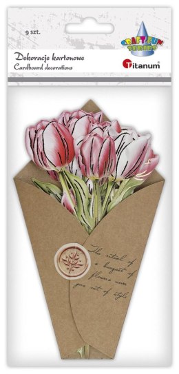 Ozdoba papierowa Craft-Fun Series Flower Letter tulipany Titanum (24XQ0501-11) Titanum