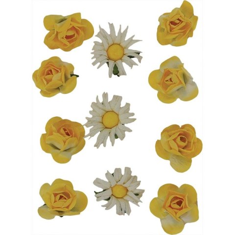 Ozdoba papierowa Craft-Fun Series Papierowe kwiatki na druciku Titanum (18BR-54) Titanum