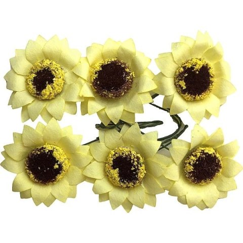 Ozdoba papierowa Craft-Fun Series słoneczniki na druciku Titanum Titanum