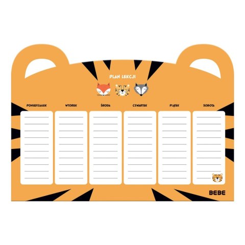 Plan lekcji Friends Boys A4 Bebe Bebe