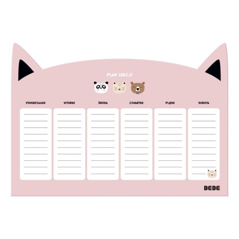Plan lekcji Friends Girls A4 Bebe (5902277328724) Bebe