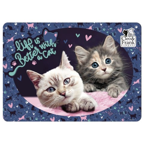 Podkład na biurko Cleo i Frank mix PVC PCW Derform (PLACF30) Derform