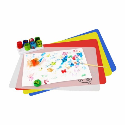 Podkład na biurko czerwony plastik [mm:] 380x280 Biurfol (PS-01-03) Biurfol