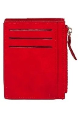 Portfel na kerty czerwony Antra (na suwak) Antra