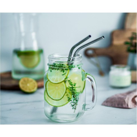 Słomka Metalowe srebrne 4 szt Godan (RM-SZS4) Godan