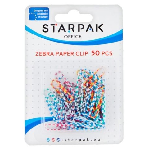 Spinacze okrągły Office zebra 50 szt Starpak (149879) Starpak
