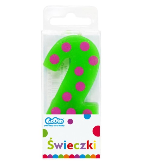 Świeczka urodzinowa PIKER GROCHY URODZINOWE Godan (SWCG2-MM) Godan