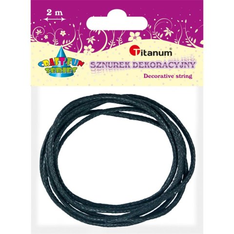 Sznurek Craft-Fun Series 2m Titanum (czarny) Titanum