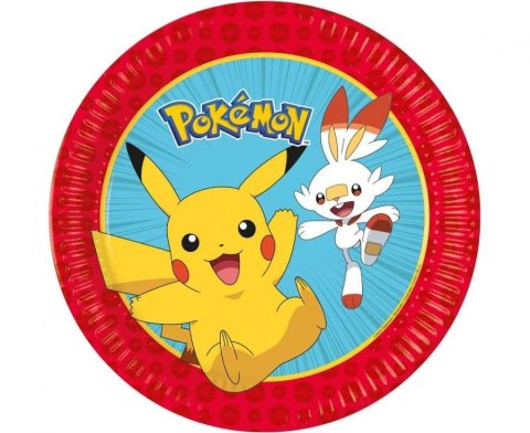 Talerz jednorazowy Pokemon papier śr. 230mm 8 szt Godan (98391) Godan