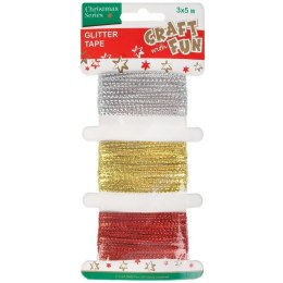 Taśma ozdobna boże narodzenie taśma ozdobnax1 [mm x m] mix Craft Fun (412806) Craft Fun