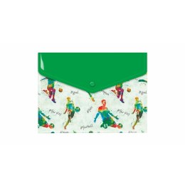 Teczka plastikowa na guzik nadruk Football A5 mix Biurfol (TKN-10-03) Biurfol