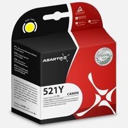 Tusz (cartridge) alternatywny Canon CLI521Y yellow 9ml Asarto (AS-C521Y) Asarto