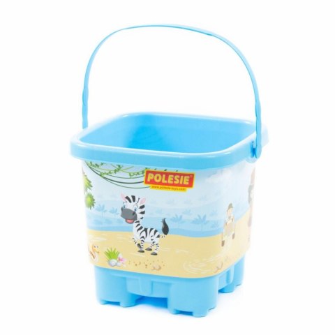 Wiaderko zamek duże z nalepką Polesie (62390) Polesie