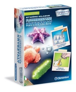 Zestaw kreatywny do składania fluorescencyjne kryształy Clementoni (60584) Clementoni